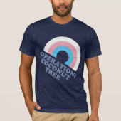Kamala Harris Coconut Tree Trans Pride Flag T-Shirt (Vorderseite)