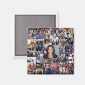 Kamala Harris Collage Foto Magnet (Vorderseite/Rückseite)