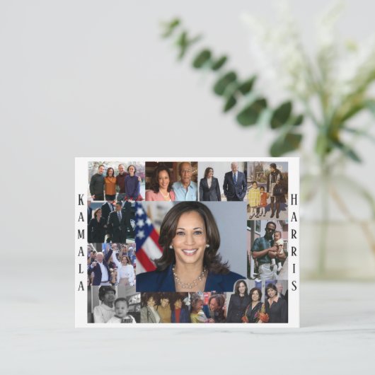 Kamala Harris Collage Postcard Postkarte (Stehend Vorderseite)