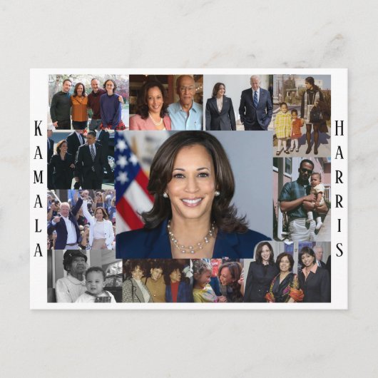 Kamala Harris Collage Postcard Postkarte (Vorderseite)
