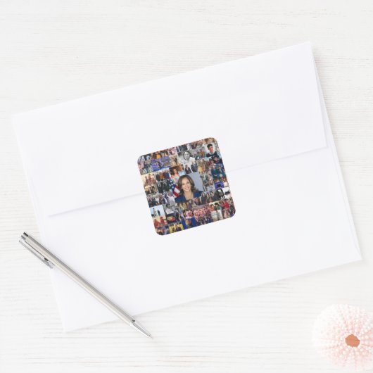 Kamala Harris Collage Sticker (Umschlag)