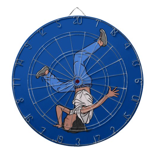 Kamala Harris Cool Breakdancing Dartscheibe (vorne)