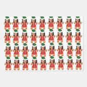 Kamala Harris Custom Face Foto Gingerbread Frau Geschenkpapier Set (Vorderseite)