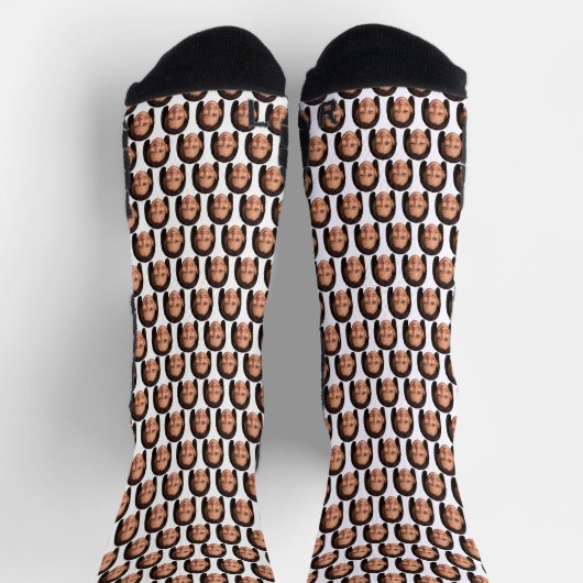 Kamala Harris Custom Face Socken (Oben)
