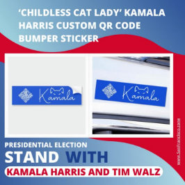 Kamala Harris Custom QR Code Autoaufkleber