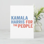 Kamala Harris Dankeskarte (Stehend Vorderseite)