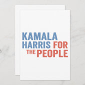 Kamala Harris Dankeskarte (Vorne/Hinten)