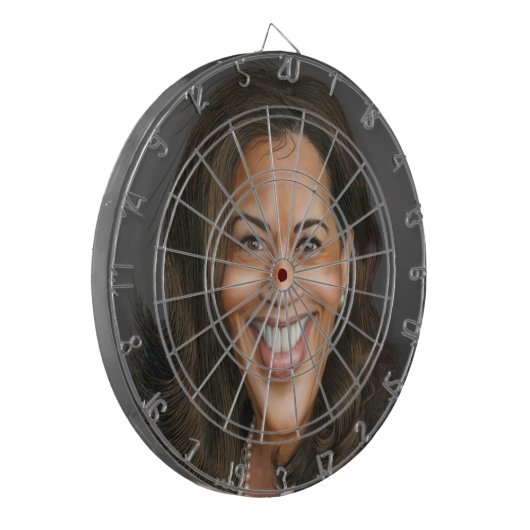 Kamala Harris Dartscheibe (Vorderseite Links)