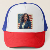 Kamala Harris - Demokratisches Party Cap Truckerkappe (Vorderseite)