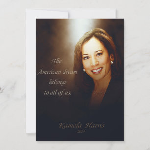 Kamala Harris. Der amerikanische Traum gehört uns  Dankeskarte