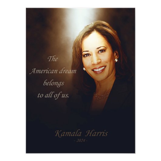 Kamala Harris. Der amerikanische Traum gehört uns  Fotodruck (Vorne)