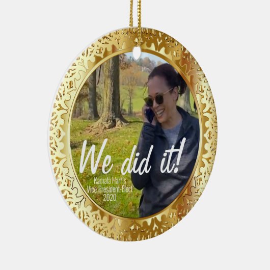 Kamala Harris, designierte Vizepräsidentin "Wir ha Keramik Ornament (Rechts)