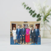 Kamala Harris & die Obamas & Bidens Postkarte (Stehend Vorderseite)