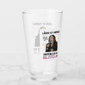 Kamala Harris Drinking Glass Glas (Vorderseite)