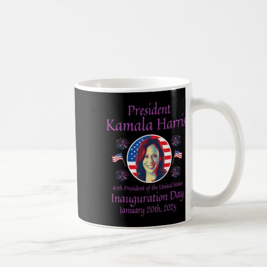 Kamala Harris Einweihung 2025 Memorabilia 1 Kaffeetasse (Rechts)