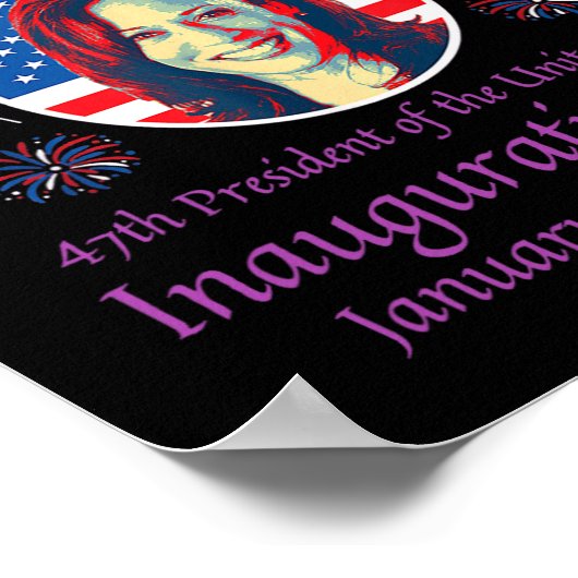 Kamala Harris Einweihung 2025 Memorabilia 1 Poster (Ecke)