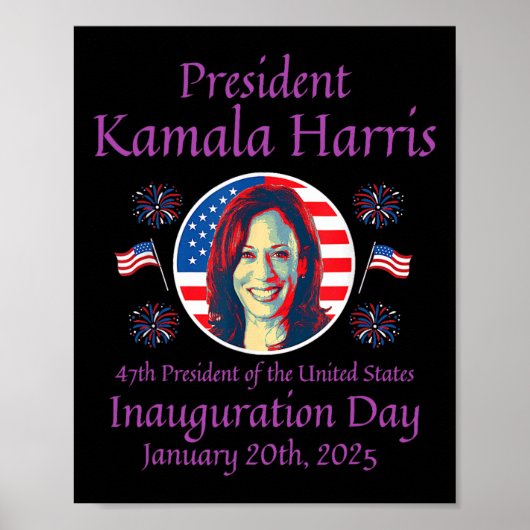 Kamala Harris Einweihung 2025 Memorabilia 1 Poster (Vorne)