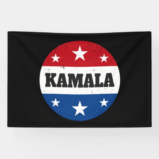 Kamala Harris Election 2024 V Banner (Horizontal)