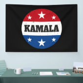 Kamala Harris Election 2024 V Banner (Messe)