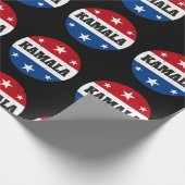 Kamala Harris Election 2024 V Geschenkpapier (Ecke)