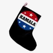 Kamala Harris Election 2024 V Großer Weihnachtsstrumpf (Vorderansicht (hängend))