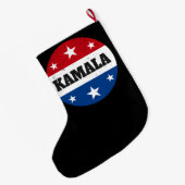 Kamala Harris Election 2024 V Großer Weihnachtsstrumpf (Rückseite (Hängend))
