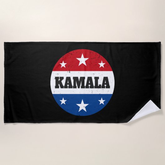 Kamala Harris Election 2024 V Strandtuch (Vorderseite)