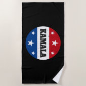 Kamala Harris Election 2024 V Strandtuch (Vorderseite)