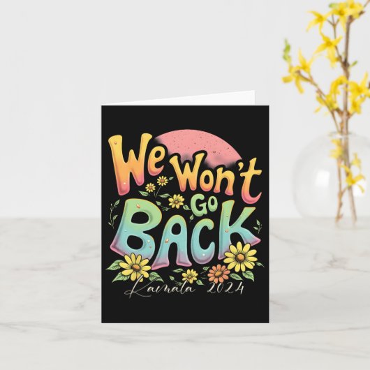 Kamala Harris Election D. Karte (Gelbe Blume)