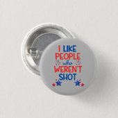 Kamala Harris Election Funny Anti-Trump Red & Blue Button (Vorne & Hinten)