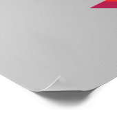 Kamala Harris Election Funny Anti-Trump Red & Blue Poster (Ecke)