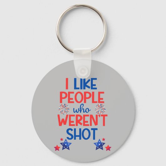 Kamala Harris Election Funny Anti-Trump Red & Blue Schlüsselanhänger (Vorderseite)