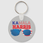 Kamala Harris Election Funny Anti-Trump Red & Blue Schlüsselanhänger (Rückseite)