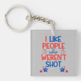 Kamala Harris Election Funny Anti-Trump Red & Blue Schlüsselanhänger