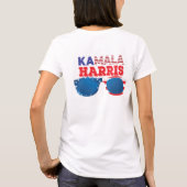 Kamala Harris Election Funny Anti-Trump Red & Blue T-Shirt (Rückseite)
