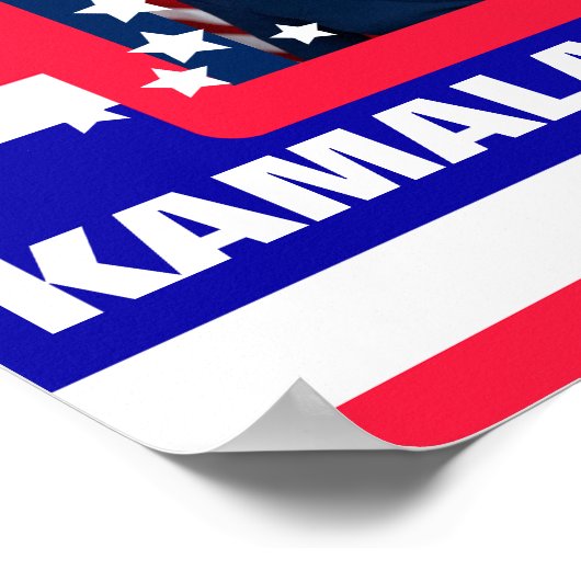 Kamala Harris Election Poster (Ecke)
