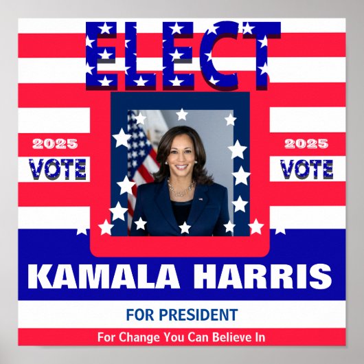 Kamala Harris Election Poster (Vorne)