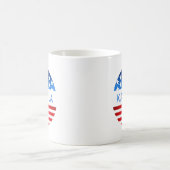 Kamala Harris Election USA Flag Moderner benutzerd Kaffeetasse (Mittel)