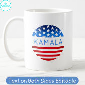 Kamala Harris Election USA Flag Moderner benutzerd Kaffeetasse