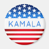 Kamala Harris Election USA Flag Moderner benutzerd Magnet (Vorne)