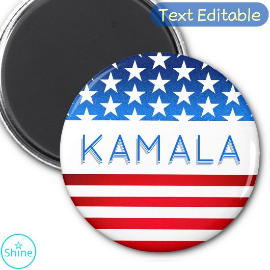 Kamala Harris Election USA Flag Moderner benutzerd Magnet