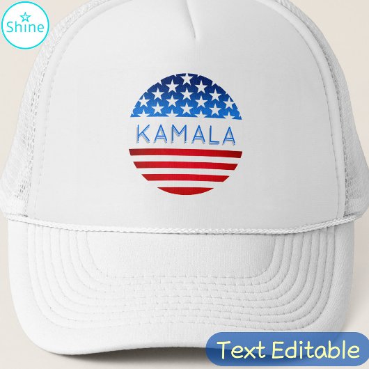 Kamala Harris Election USA Flag Moderner benutzerd Truckerkappe