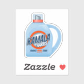 Kamala Harris entfernt Orangenstadien Aufkleber (Blatt)