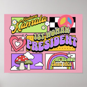 Kamala Harris erste Frauenpräsidentin Inauguration Poster
