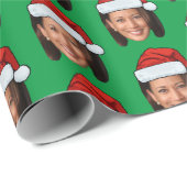 Kamala Harris Face Geschenkpapier (Rolleneckpunkt)