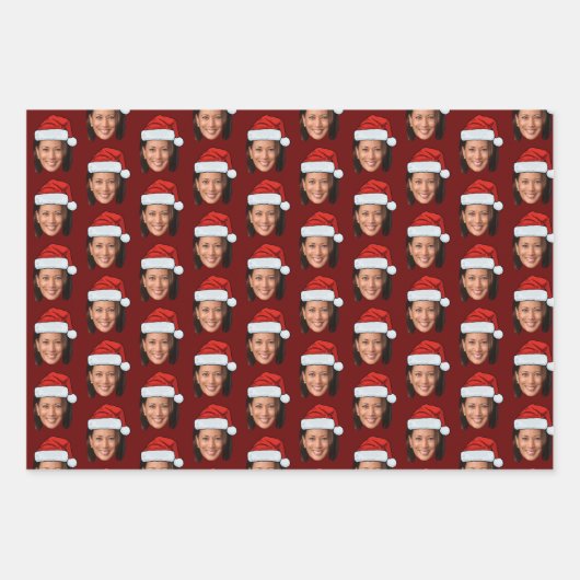 Kamala Harris Face Geschenkpapier Set (Vorderseite 2)