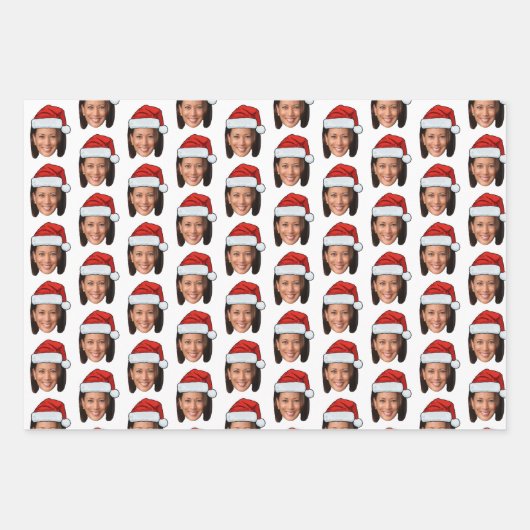 Kamala Harris Face Geschenkpapier Set (Vorderseite)