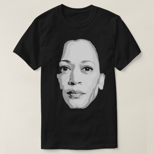Kamala Harris Face Print T-Shirt (Design vorne)