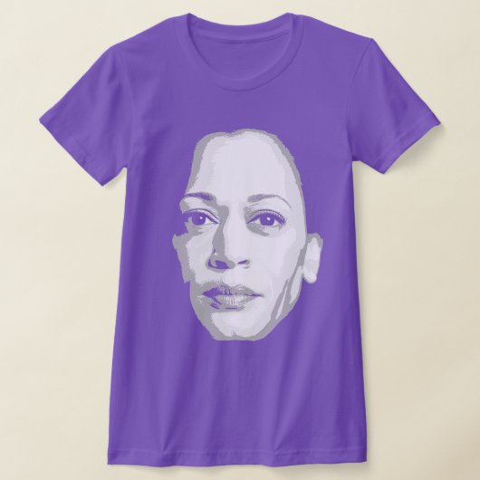 Kamala Harris Face Print T-Shirt (Ablage )