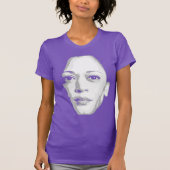 Kamala Harris Face Print T-Shirt (Vorderseite)